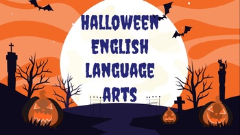 Preview of FUN Multiple (6) Halloween Creative Writing English Activities Google Slides