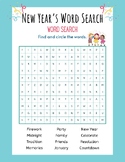 FUN New Year Word Search Find & Circle Key Words Printable