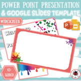 FUN PAINT SPLATTER PowerPoint / GoogleSlides | Distance Le