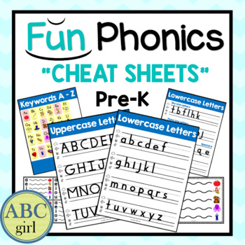 Preview of FUN PHONICS Cheat Sheets for Level Pre K