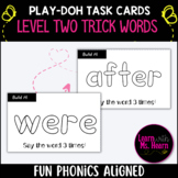 FUN PHONICS Grade Two Trick Word Center 4x6 Play-Doh Task Cards