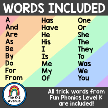 FUN PHONICS LEVEL 1 - Sight Word Fishing - Pull & Write Game