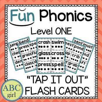 Preview of FUN PHONICS Level 1  CVC Blending Flash Cards