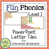 FUN PHONICS Level 1 Letter Tiles for PowerPoint