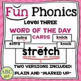 FUN PHONICS Level 3 Word of the Day Cards