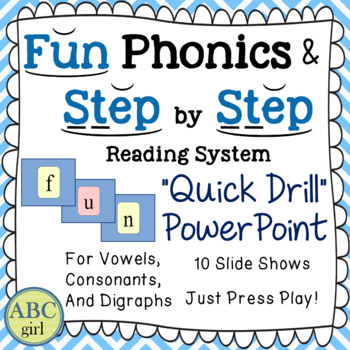 Preview of FUN PHONICS and Reading System PowerPoint Quick Drill