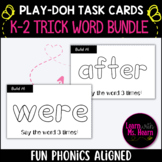 FUN Phonics Aligned Play Doh 4x6 Task Cards for Centers (A