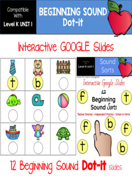 Preview of FUN Phonics {BEGINNING LETTER SOUNDS} Interactive GOOGLE SLIDES