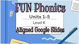 FUN Phonics COMPLETE Level K Units 1-5  Digital Lesson Sup