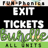 FUN Phonics Level 2 Exit Tickets - ALL Units