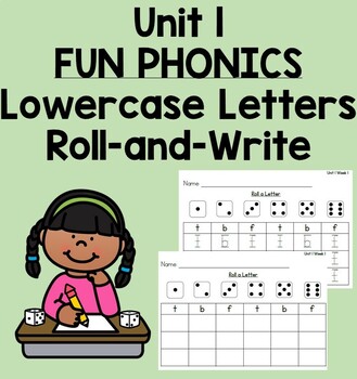 Preview of FUN Phonics | Kindergarten | Unit 1 Roll and Write