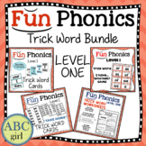 FUN Phonics Level 1 Trick Word Sight Word Bundle