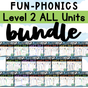 Preview of FUN Phonics Level 2 BUNDLE - ALL Units
