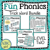 FUN Phonics Level 2 Trick Word Sight Word Bundle