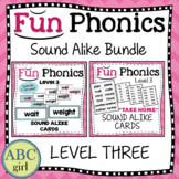FUN Phonics Level 3 Sound Alike  Bundle