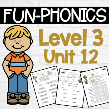 Preview of FUN Phonics Level 3 Unit 12