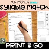 FUN Phonics Level ALL Suffix Syllables Frames for building