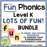 FUN Phonics Level K Lots of Fun! Bundle 36 Print and Digit