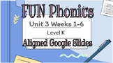 FUN Phonics Level K Unit 3, Weeks 1-6 Digital Lesson Suppo