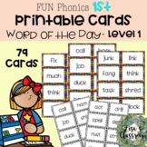 FUN Phonics | Word Of The Day | Sight Words | Level 1 1st 