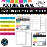 FUN Picture reveal DIGIT mixed division with worksheets (2 sets)