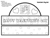 FUN Printable Unicorn Happy Valentine's Day Craft CUTE Hat