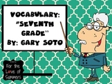 FUN! "Seventh Grade" Vocabulary PowerPoint and Word Wall P