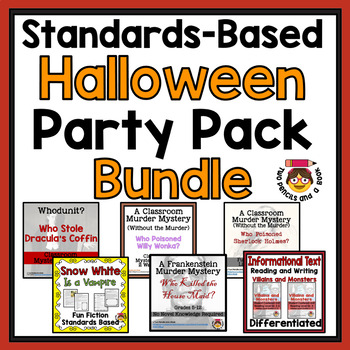 Preview of FUN Standards-Based Halloween Activities Bundle