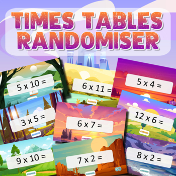 Preview of FUN TIMES TABLES GAMES - Self Checking - Powerpoint Times Table Randomisers