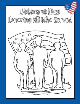 FUN! Veterans Day Coloring Page: Honoring All Who Served Military Flag ...