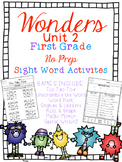 FUN WITH SIGHT WORDS * First Grade * WONDERS * Unit 2