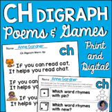1st Grade Decodable CH Consonant Digraph Poems, Games & Ph