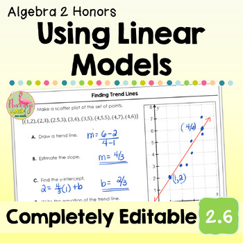 Preview of Linear Models (Algebra 2 - Unit 2)