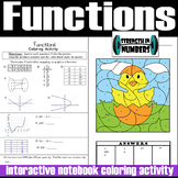 FUNCTIONS Interactive Notebook Easter Chick Coloring Activity