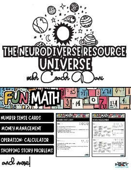 Preview of FUNMath Life Skills and Functional Math Challenge Cards - Special Ed