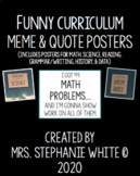 FUNNY CURRICULUM MEME & QUOTE POSTERS