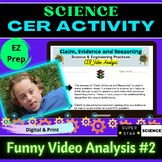 FUNNY Commercials CER #2 Science Claim, Evidence & Reasoni