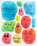 FUNNY FACES DRAWING PROMP.