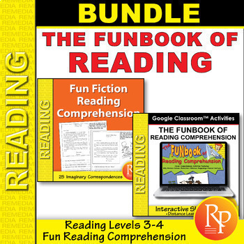 Preview of Funbook of Reading Comprehension  - No Prep Worksheets and Digital Resource