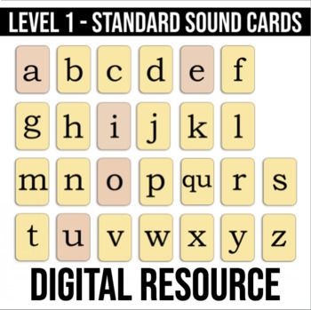 Preview of FUN Phonics Standard Sound Cards - Level 1  (Digital Clip Art)