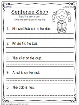 1st Grade Phonics: Resources For Words W  3 Sounds 