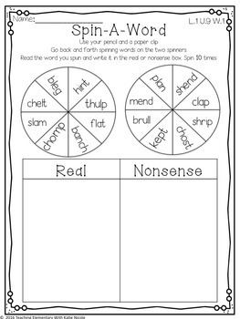 1st Grade Phonics: Resources for consonant blends and closed syllable words