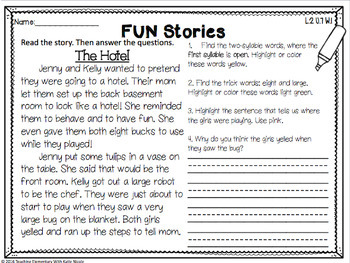 2nd Grade Phonics: Resources for open syllables, 'y' as vowel & suffixes