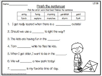 2nd Grade Phonics: Resources for learning 'ar', 'or' r-controlled