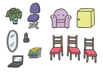 ROOMS AND FURNITURE - THE HOUSE Flashcards
