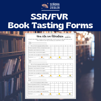 Preview of FVR/SSR Book Tasting | Book Speed Dating Form