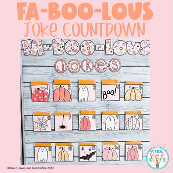 Preview of Fa-Boo-Lous Joke Countdown to Halloween