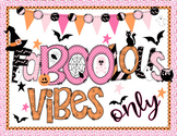 FaBOOlous Vibes Only- October/ Halloween Bulletin Board Decor Kit