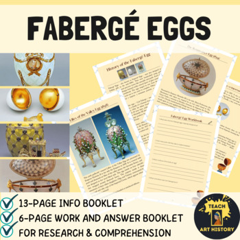 Preview of Fabergé Egg Art History Research and Information Workbook