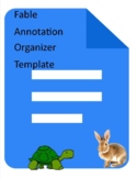 Fable Annotation Graphic Organizer Worksheet